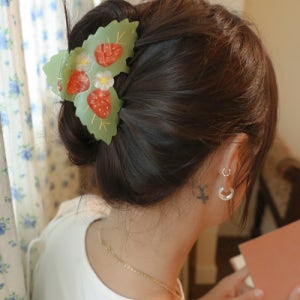 [쿠쿠수제뜨] Strawberry field Hair Claw P00000CF
