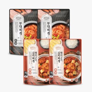 호텔컬렉션 에센셜 부대찌개 450g 2개 + 돼지고기 김치찌개