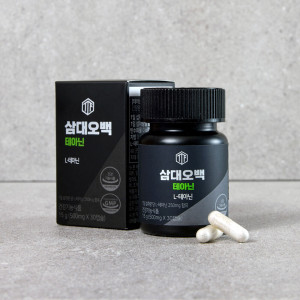 뉴트리커먼 삼대오백 테아닌 영양제 <b>스트레스</b> 릴렉스 1박스 x 30캡슐