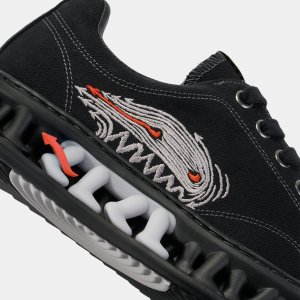 세븐에잇언더 M-3 GRAPHIC LOW TOP_ASH BLACK