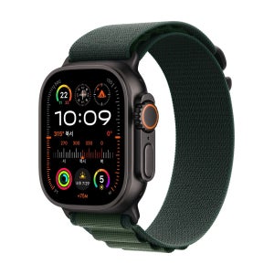 [롯데백화점] Apple [택배 발송]애플워치 울트라2 GPS+Cellular 49mm 블랙티타늄 다크그린알파인루프 LE1219913542