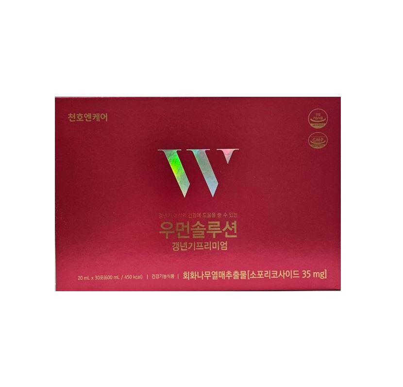 <b>우먼스</b>헬스 우먼<b>솔루션 갱년기 프리미엄</b> 회화나무열매추출물 소포리코사이드 20ml x 30포