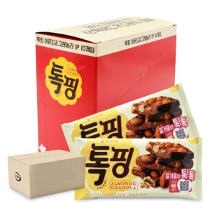 톡핑 초콜릿 아몬드 그레놀라 초코 과자 43gx10개x4통 1박스 어린이 사무실 간식