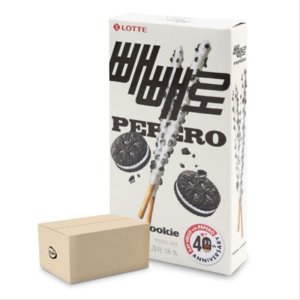 초코 막대 과자 빼빼로 화이트 쿠키 37gx40개 1박스 어린이 사무실 간식 답례품