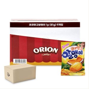 코코넛 코코 망고 알맹이 젤리 81gx9개x4통 1박스 어린이 유치원 어린이집 간식