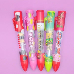 [하늘구르미소품샵] 일본 과자 간식 볼펜 사카모토 샤카샤카 0.7mm / 귀여운 볼펜