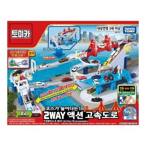 [티아츠코리아] 토미카 월드 2WAY 액션 고속도로
