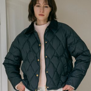 [반원아틀리에] O3742 덕다운 패디드 재킷_Navy E5P2XX00701