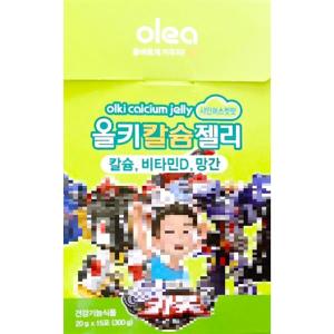 <b>아주약품</b> 올레아 올키 <b>칼슘</b> 젤리 샤인머스켓맛 20g x 15포 15일분