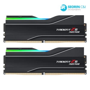 지스킬 [서린공식] G.SKILL DDR5 6000 CL30 TRIDENT Z5 NEO RGB J 블랙 패키지 64GB(32Gx2)