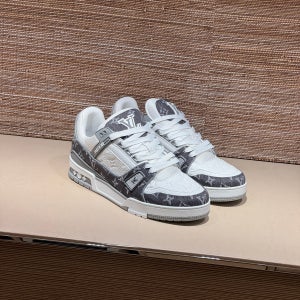 루이비통 모노그램 데님 그레이 스니커즈 A S가능 LV 트레이너 남성 1ADF5D 141917551