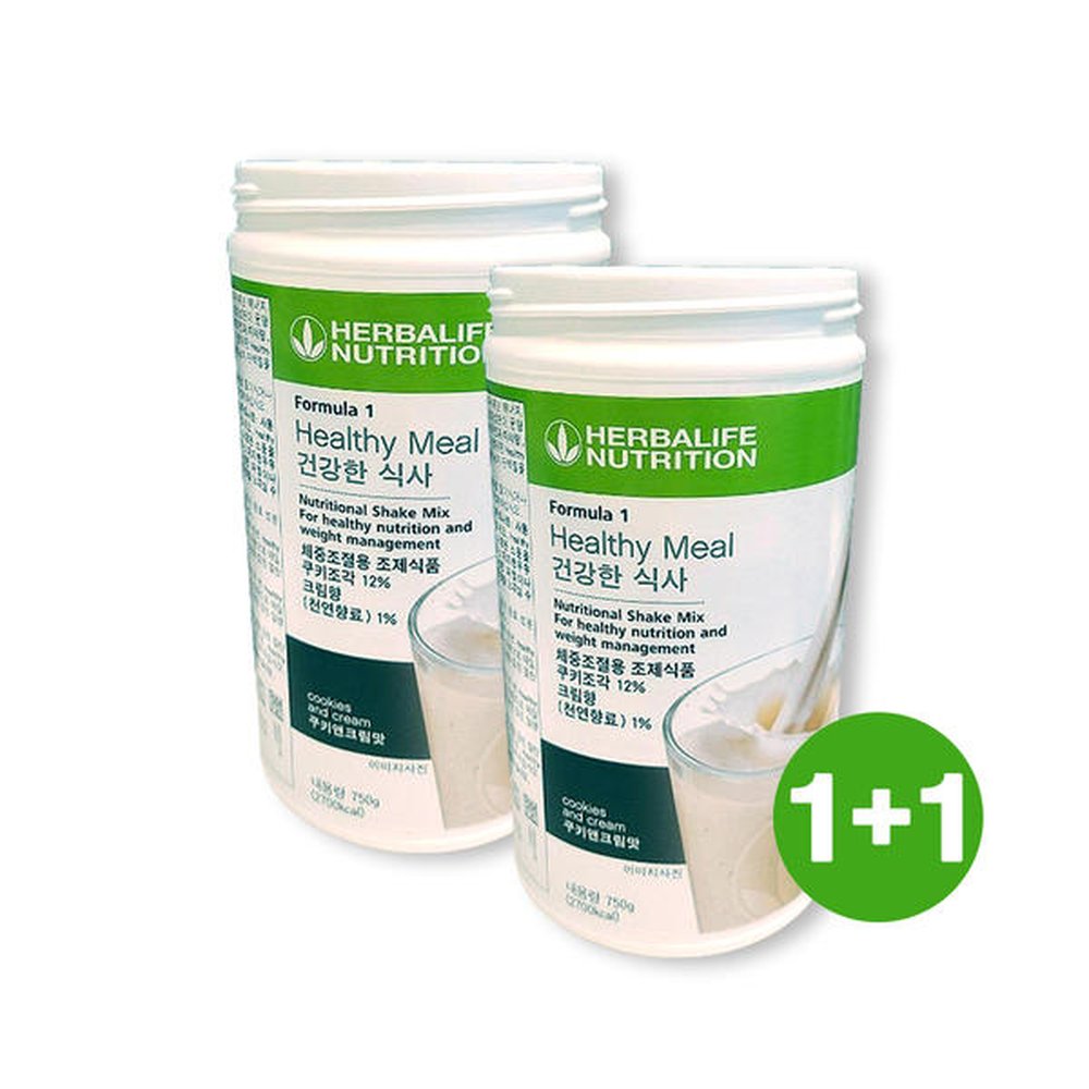 <b>허벌라이프</b> 단백질 쉐이크 쿠키앤크림맛 750g x 2개