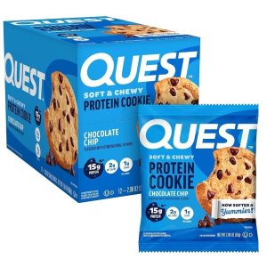 퀘스트 Quest 간식 프로틴 쿠키 초콜릿칩 58g 12팩