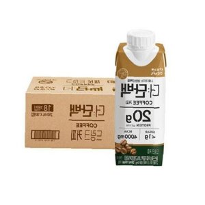 알뜰 빙그레 드링크 실속 커피 250mlx18입 더단백