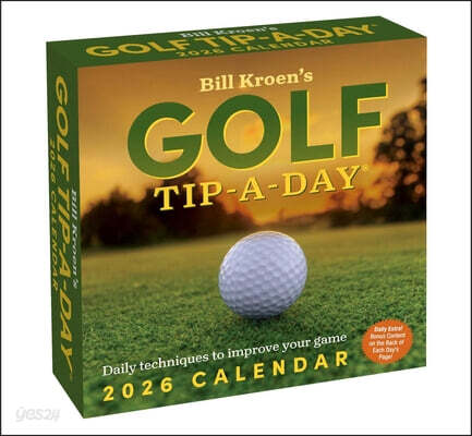 Bill Kroen’s Golf Tip-A-Day 2026 Day-to-Day Calendar