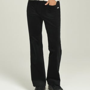 [더블플래그 여성] [완판재입고][Signature] 블랙 여성 코듀로이 더블포켓 포인트 부츠컷 팬츠 DWPA5D713BK