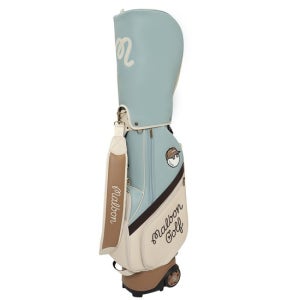 [MALBON GOLF]말본 컬러 블록 트롤리 캐디백 DARK MINT MINT M5343PCB02MTD