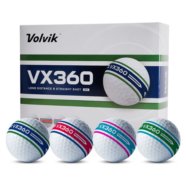 VOLVIK VX360 듀얼컬러 골프공 2025년 12개입, 1개