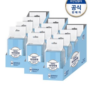 [유한킴벌리] 크리넥스 마이비데 클린케어 미니 10매x18팩 / 화장실용 물티슈