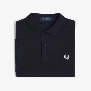 [프레드페리 어패럴] [M6000] 플레인 프레드페리 셔츠 - 네이비/화이트 AFPM2G96000-608