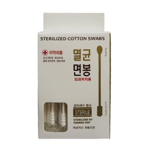 풍성 멸균면봉 30개입 유기농 멸균 개별포장