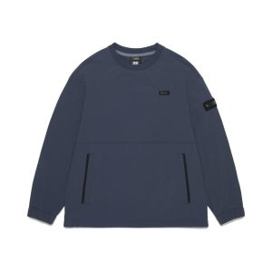 내셔널지오그래픽 키즈 키즈 K253USW210 어드벤처 매너티 우븐 맨투맨 GRAY NAVY