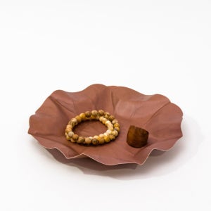 연잎 모양 한지 트레이 Lotus leaf shaped Korean traditional handmade paper tray
