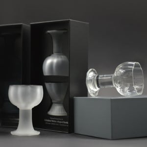 고려 청자 모양 유리술잔 세트 2p Goryeo celadon shaped shot glass set 2p