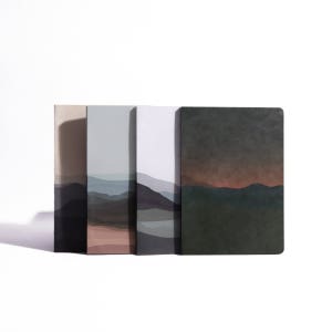 한지 노트 산 Korean traditional handmade paper notebook mountain