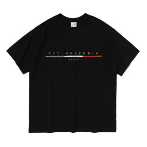 [테일러 스튜디오] RM 로고 반팔 티셔츠 (블랙) TS25SSF01BK