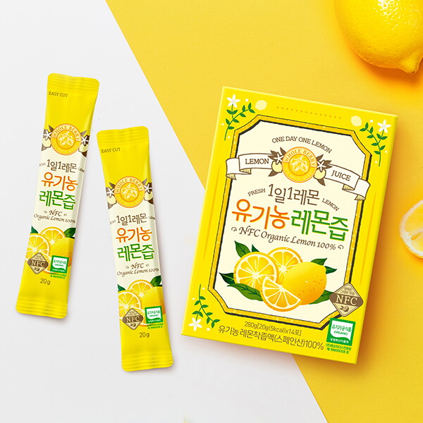 [<b>홀푸드코리아</b>] [하프클럽/제주]홀베리 1일 1레몬 유기농 레몬즙 6박스x14포