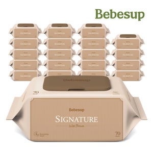 베베숲 베베숲 시그니처 위드브라운 70매 캡 20팩 아기물티슈