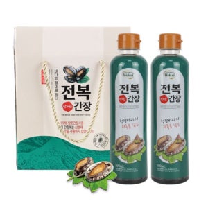 웰크리 전복 간장 500mlx2개 1세트 어간장 만능 맛간장 선물세트 추석 명절