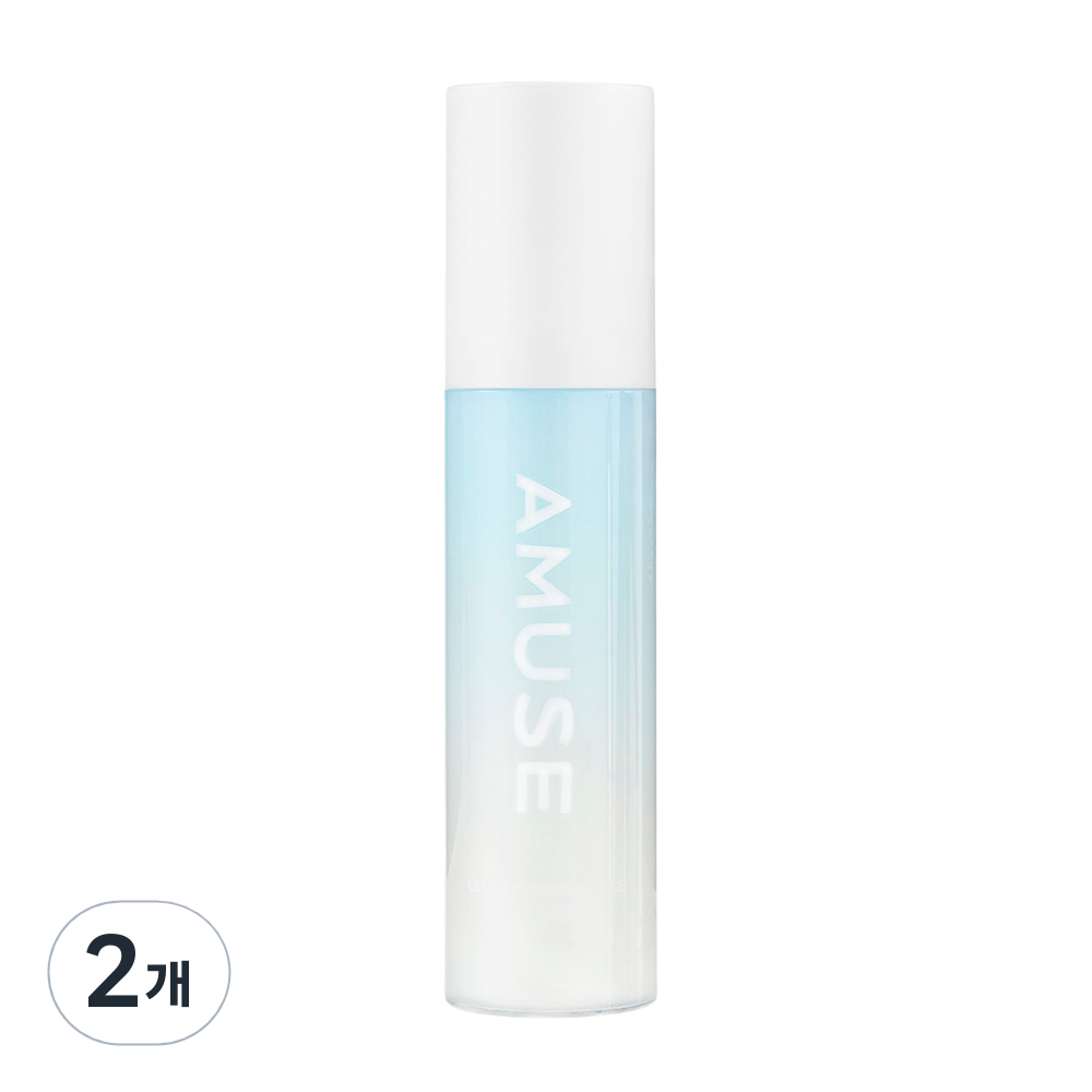 AMUSE 세라믹 백진주쌀 미스트 앤 픽서 80ml  2개  광채 고정