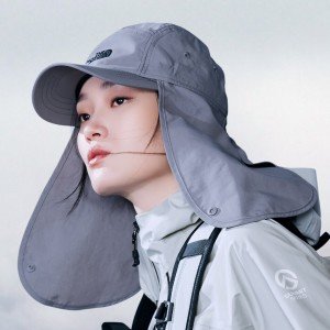 노스페이스 노스페이스 남여공용 등산모자 자외선차단 햇빛가리개 모자 25SS 에코 라이트 쉴드 캡 NE3CR08C CGY