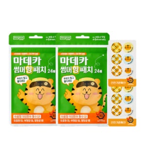 동국제약 마데카 썸머 향 패치 (24매) 2개 /시트로넬라 스티커 모기 벌레 기피제 땀냄새