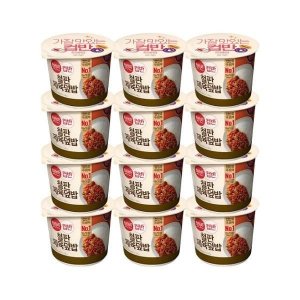 방배비즈 햇반 맛있고 영양만점 즉석밥 컵반 철판제육덮밥 256g 12개