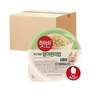 햇반 방배비즈 햇반 맛있고 영양만점 발아현미밥 210g 36개