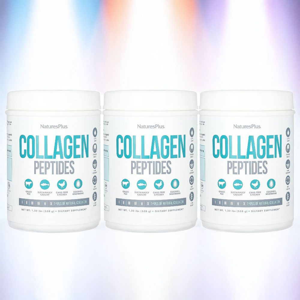 네이처스플러스 <b>피쉬 콜라겐</b> 펩타이드 분말 파우더 가루 <b>Collagen</b> 588g 3병