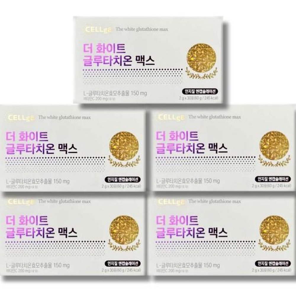 셀게이트 더<b>화이트</b> <b>글루타치온 맥스</b> 2g x 30포 5박스  5개