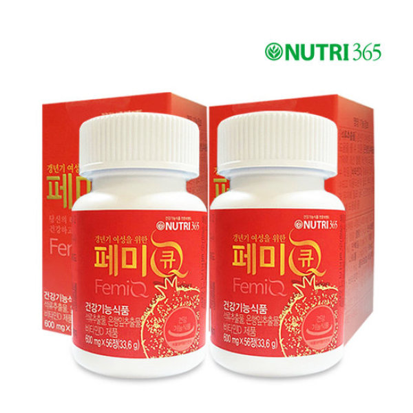 페미큐 2병(4주분) 갱 년 기여성 건강관리 석류추출물