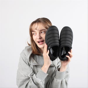 봄버슬라이드 블랙 방한화 여성 남성 방한 겨울 털신, 터치그라운드 최영