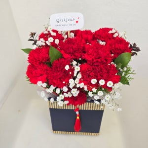 [생화] 어버이날 카네이션 블링블링 비즈 박스, 유환스타일