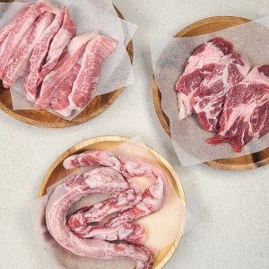 부위별 다채로운 풍미를 즐기는 이베리코 베요타 3종 세트 (갈비살 목살 항정살) 600g