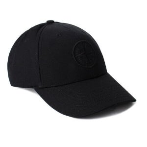 스톤아일랜드 [스톤아일랜드] [명품] 24FW 스톤 와펜 로고자수 캡모자 블랙 811599661