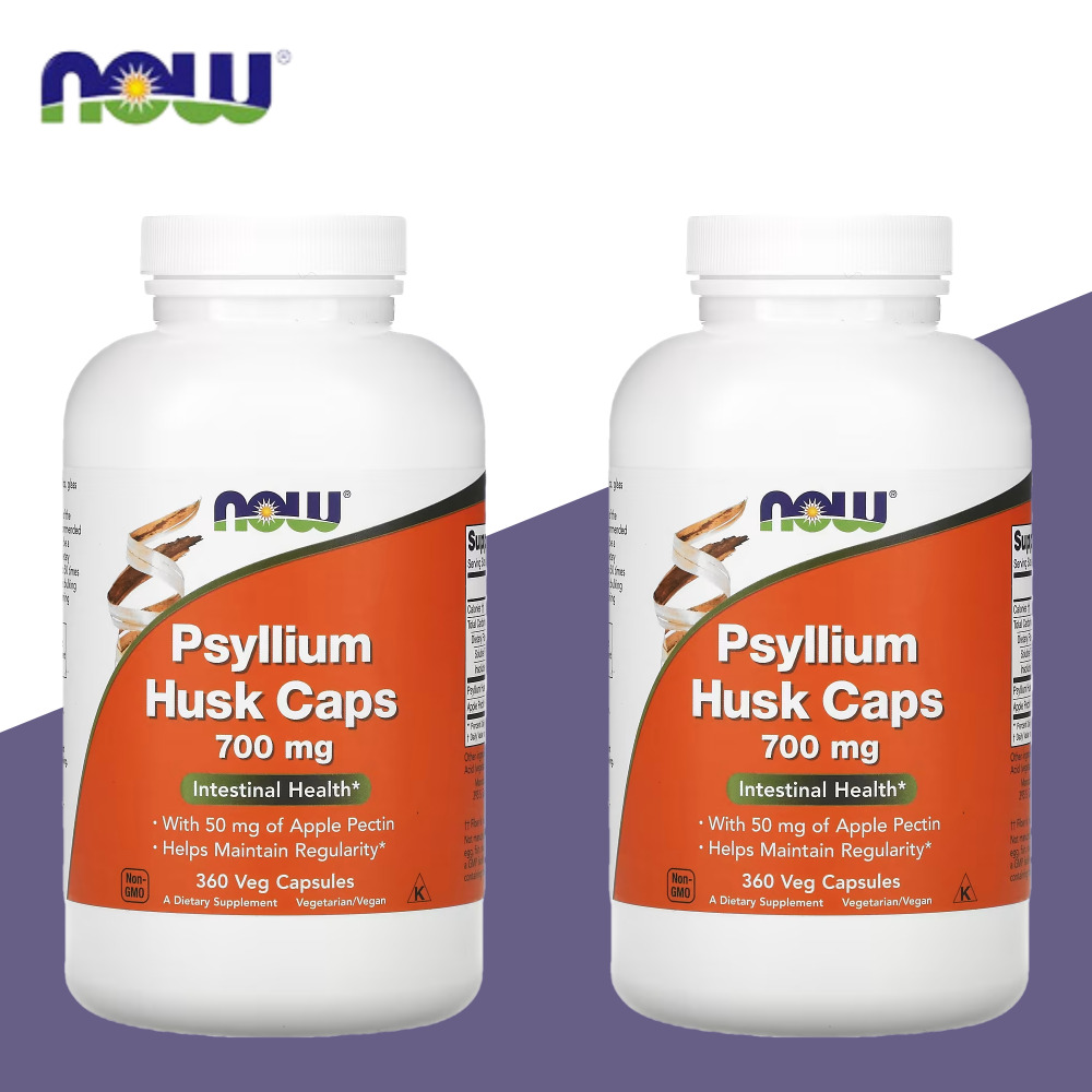 NOW Foods <b>Psyllium Husk</b> Caps 700mg 360캡슐 2개