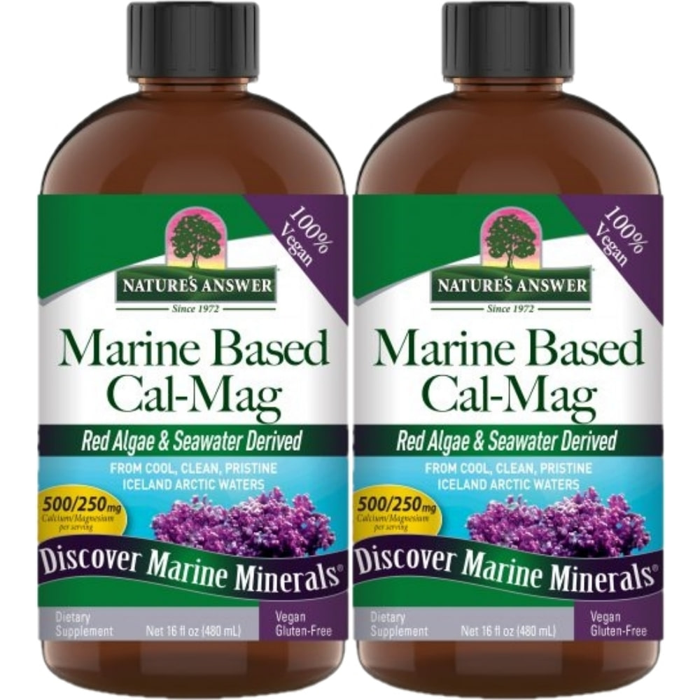 네이처스앤서 고흡수 해양 <b>마린 베이스드 칼슘</b> <b>마그네슘</b> 액상 액체  2개  480ml  480ml
