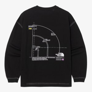 The North Face DOME LOGO L/S R/TEE - BLACK