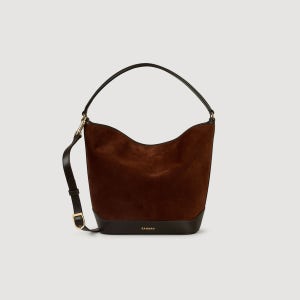[산드로] TANGOSO 스웨이드 레더 버킷백 SF25A3FBS0479 SFASA01521