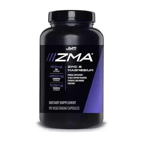 <b>JYM Supplement Science</b> ZMA <b>JYM</b>, 아연 마그네슘 보충제 - 아연, <b>비타민 B6</b>, YM 과학, 채식주의자 캡슐 90